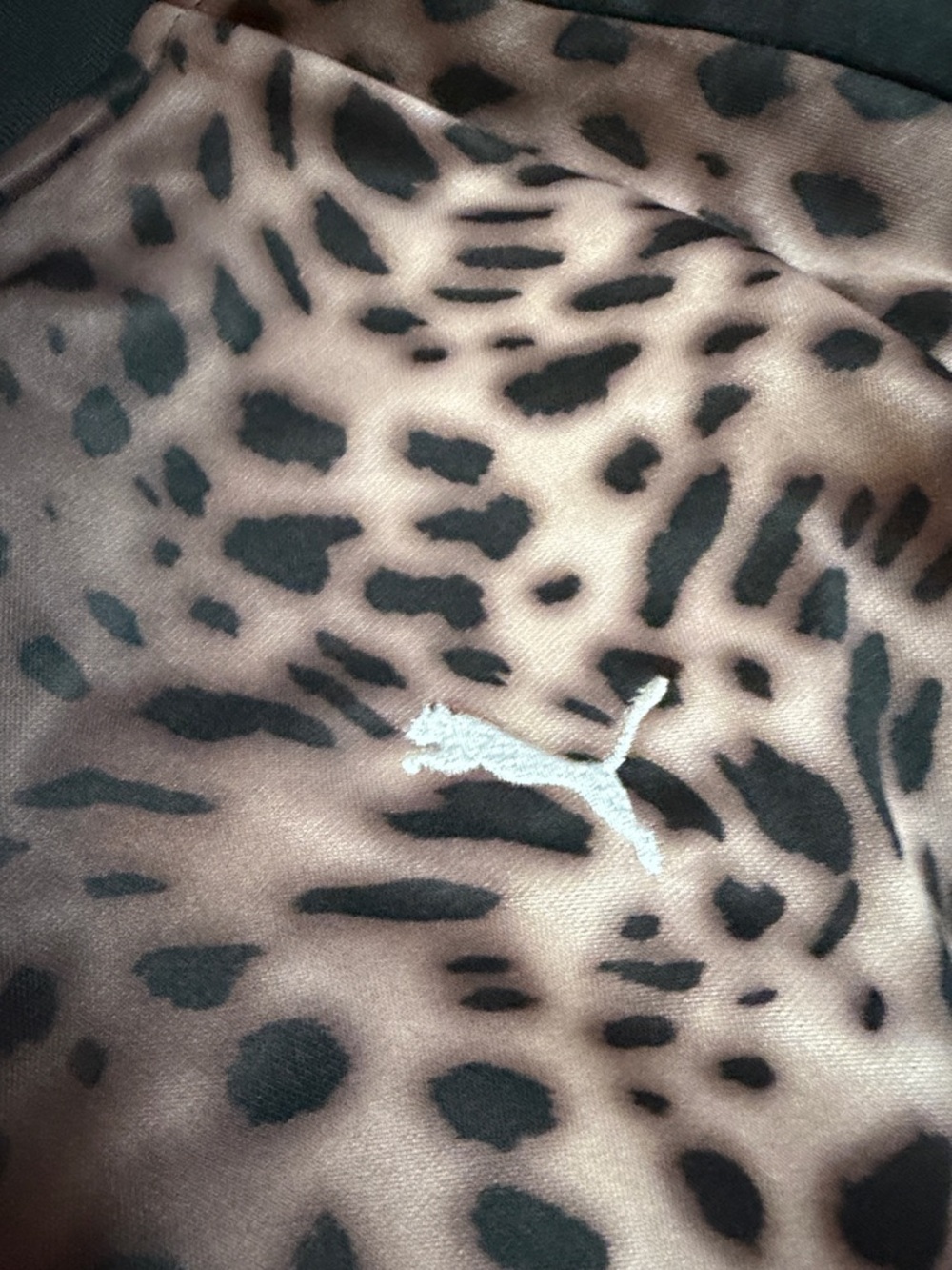 Puma Gray Leopard Print Bomber Jacket - Picture 6 of 8